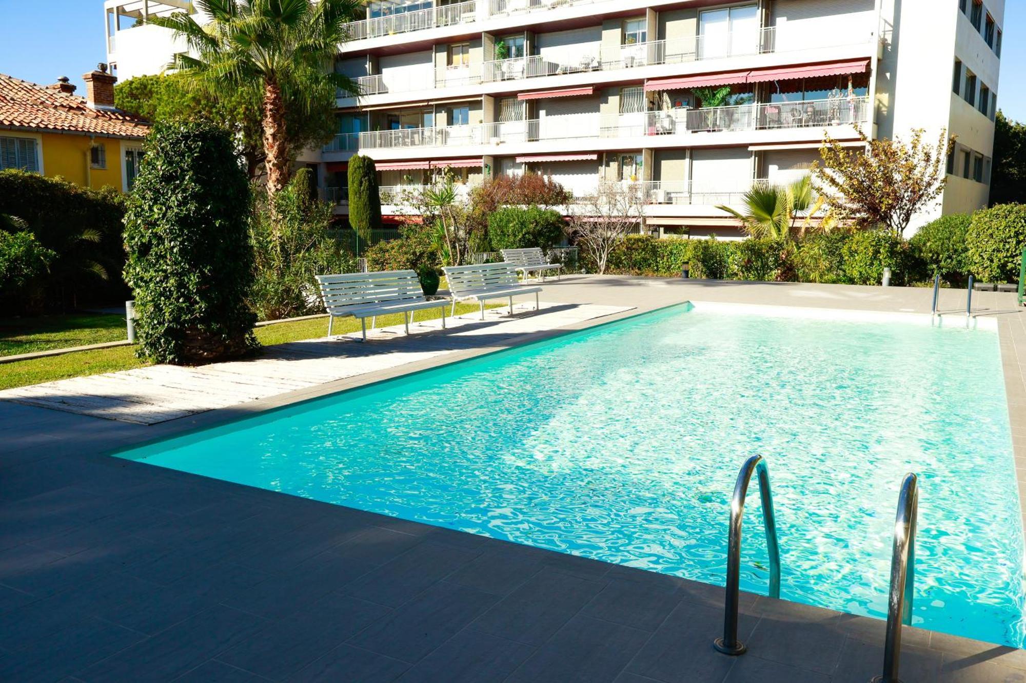Studio- Nice Mont Boron, Piscine Sur La Residence Exterior foto